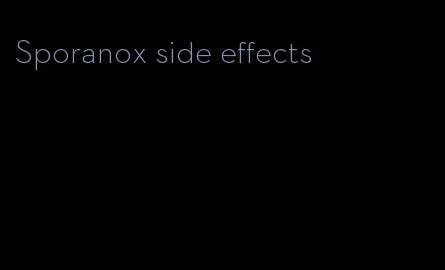 Sporanox side effects
