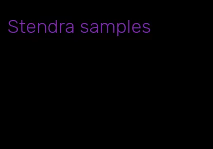 Stendra samples
