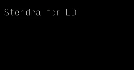 Stendra for ED