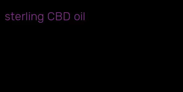 sterling CBD oil