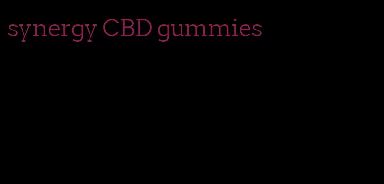 synergy CBD gummies