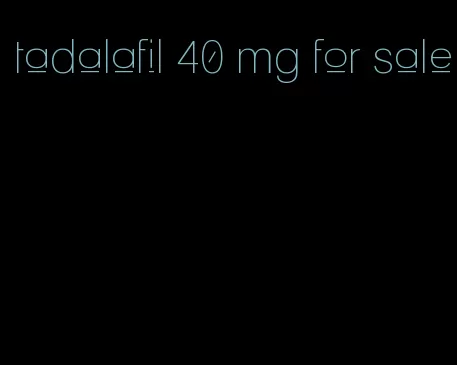 tadalafil 40 mg for sale