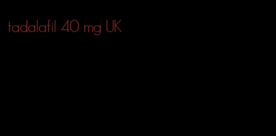 tadalafil 40 mg UK