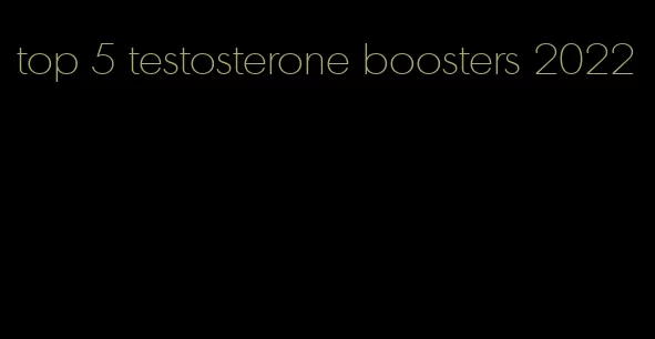 top 5 testosterone boosters 2022