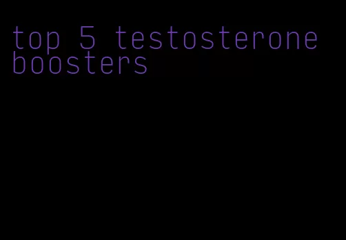 top 5 testosterone boosters