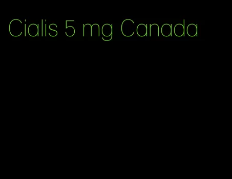 Cialis 5 mg Canada