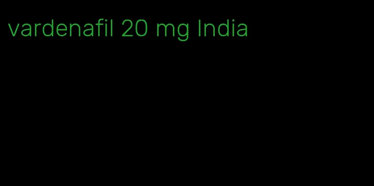 vardenafil 20 mg India