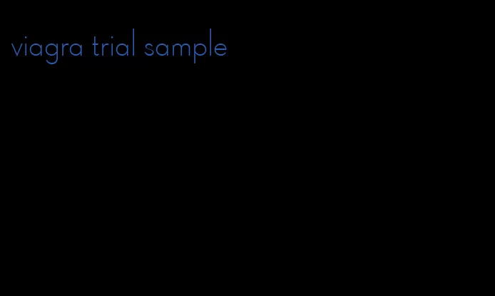 viagra trial sample