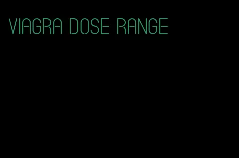 viagra dose range