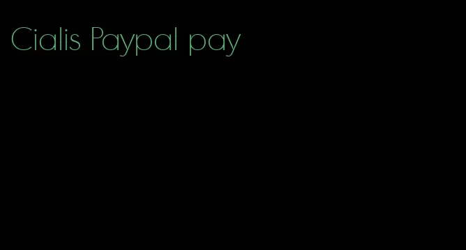 Cialis Paypal pay
