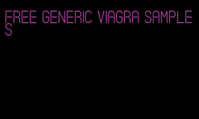 free generic viagra samples