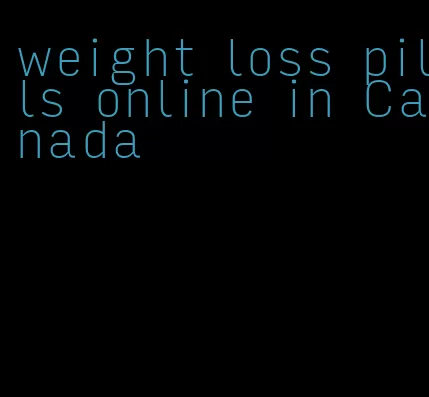weight loss pills online in Canada