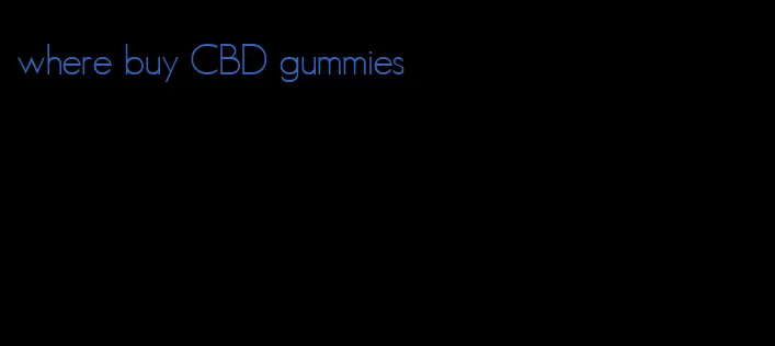 where buy CBD gummies
