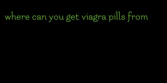where can you get viagra pills from