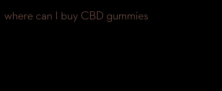 where can I buy CBD gummies