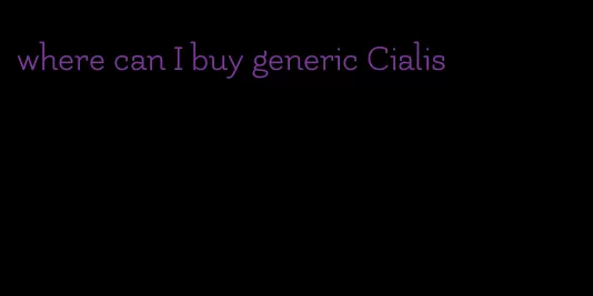 where can I buy generic Cialis