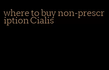 where to buy non-prescription Cialis