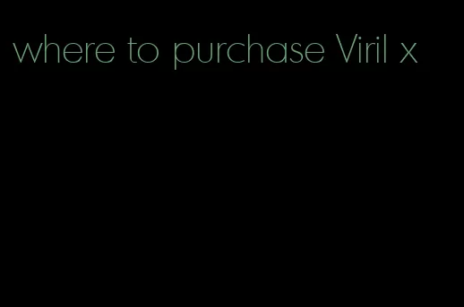 where to purchase Viril x