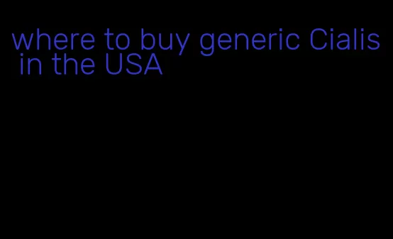 where to buy generic Cialis in the USA