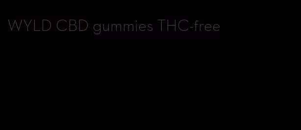 WYLD CBD gummies THC-free
