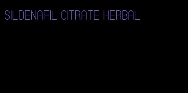 sildenafil citrate herbal