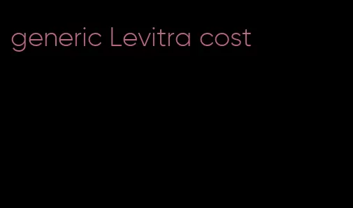 generic Levitra cost