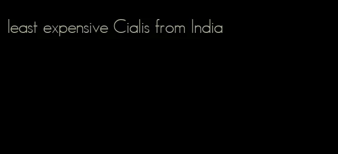 least expensive Cialis from India